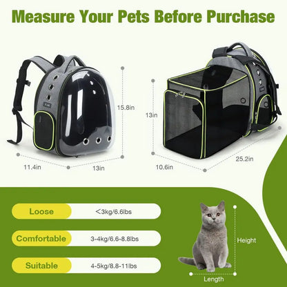 Expandable Large Space Cat Backpack
