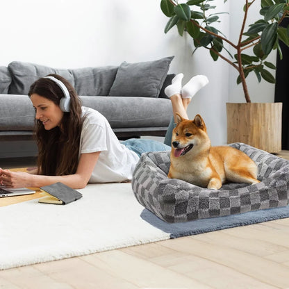 Ultra-Soft Elegant Jacquard Pet Bed