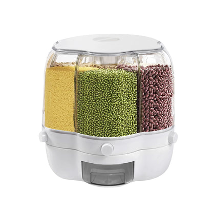 6-Compartment Pet Food Dispenser