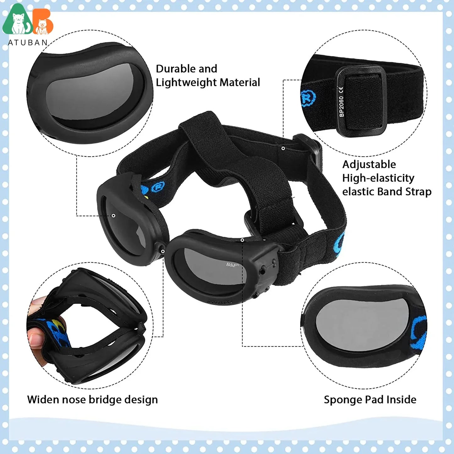 Small Dog Helmet With Goggles