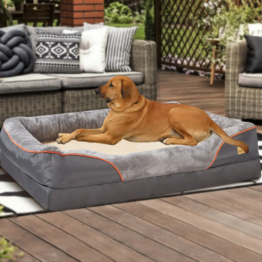 L  XL 2XL 3XL Super Soft Orthopedic Foam Pet Bed
