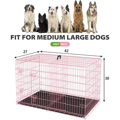 48 inch Foldable Metal Dog Crate