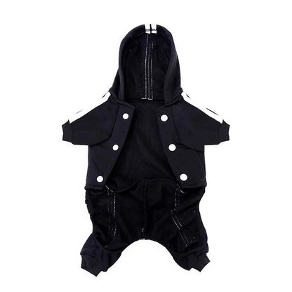 Black 4-Legged Dog Hoodie