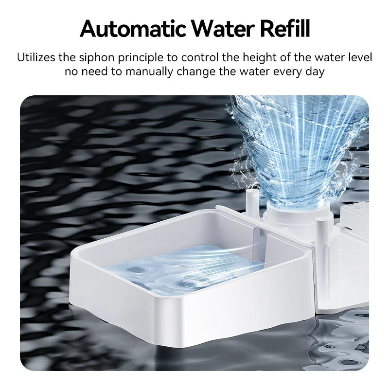 2 in 1 Automatic Pet Feeder Gravity Water Fountain