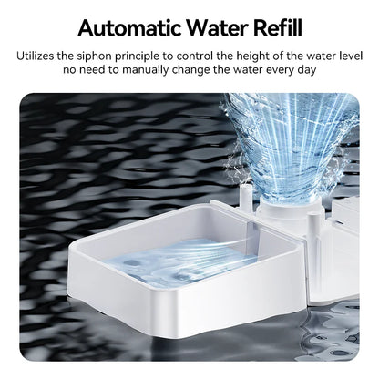 2 in 1 Automatic Pet Feeder Gravity Water Fountain