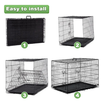 48 inch Foldable Metal Dog Crate