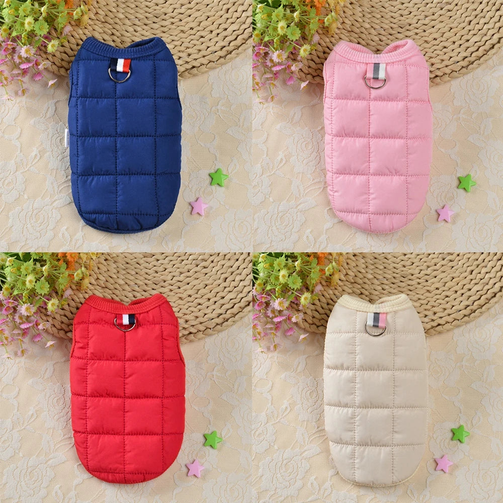 Cotton Padded Vest Jacket for Small Dogs
