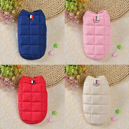 Cotton Padded Vest Jacket for Small Dogs