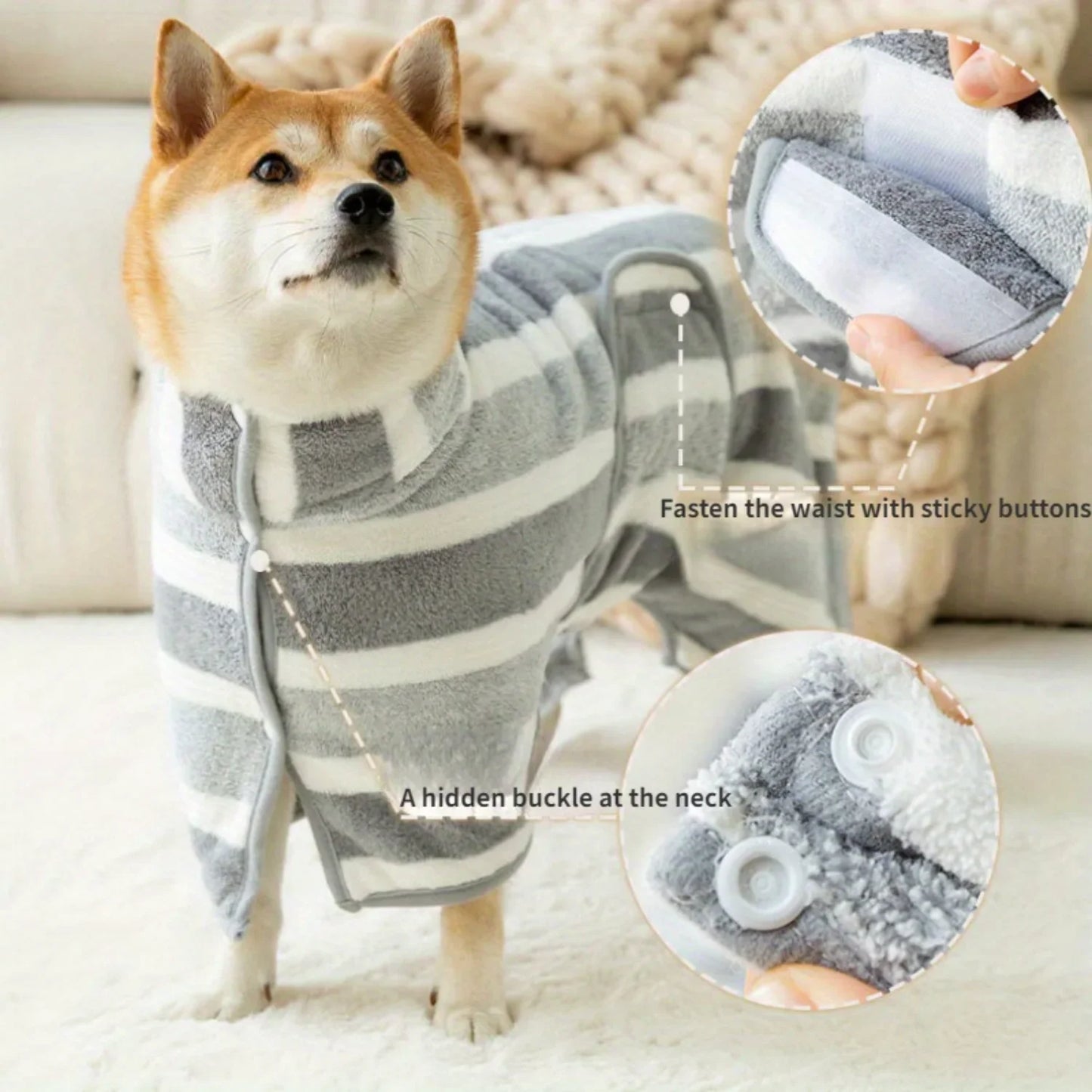 Bathrobe for a Dog