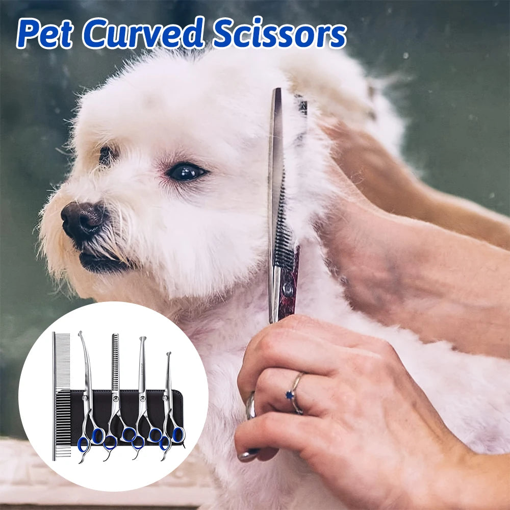 Professional 7 Inch Stainless Steel Pet Hair Shears