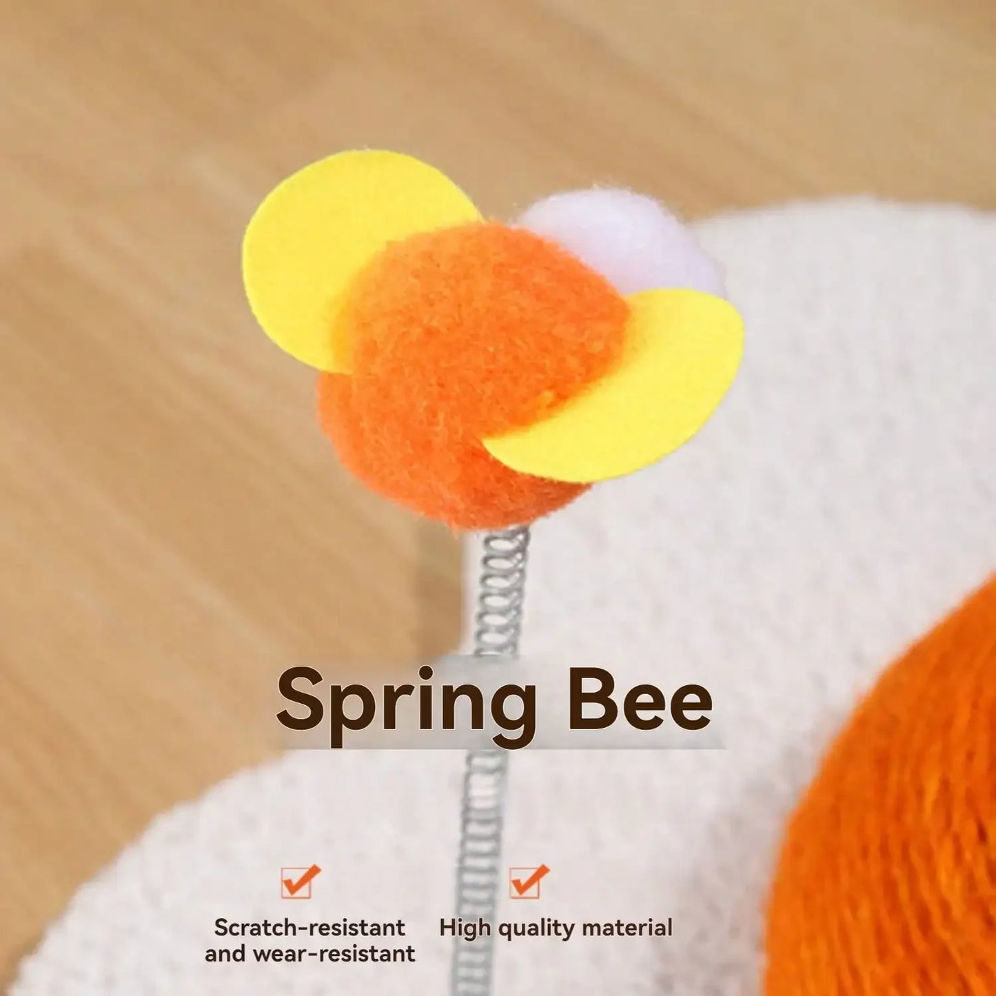 White Flower Cat Scratching Post