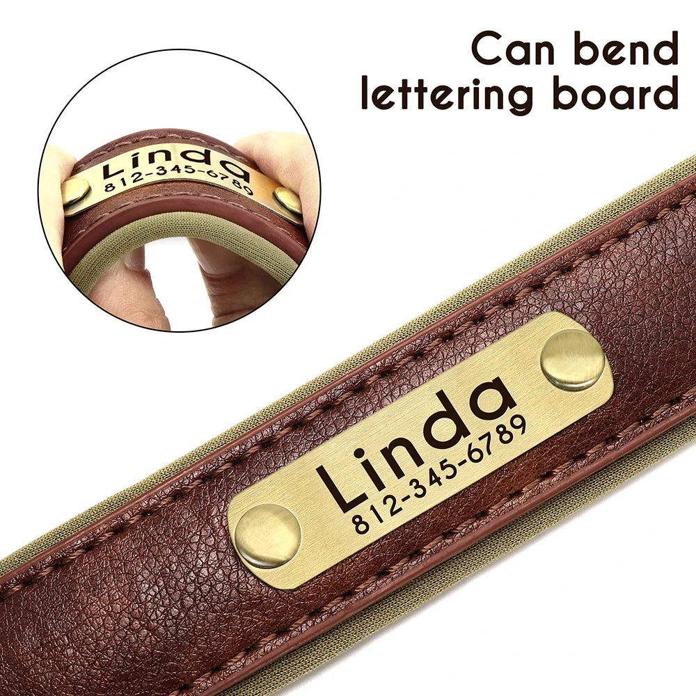 Personalized Leather Custom Dog Collar