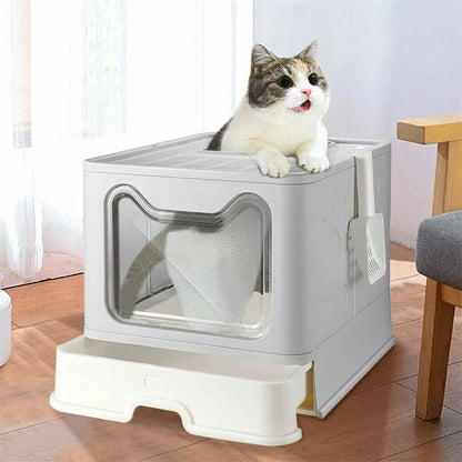 Large Easy Cleaning Cat Litter Box