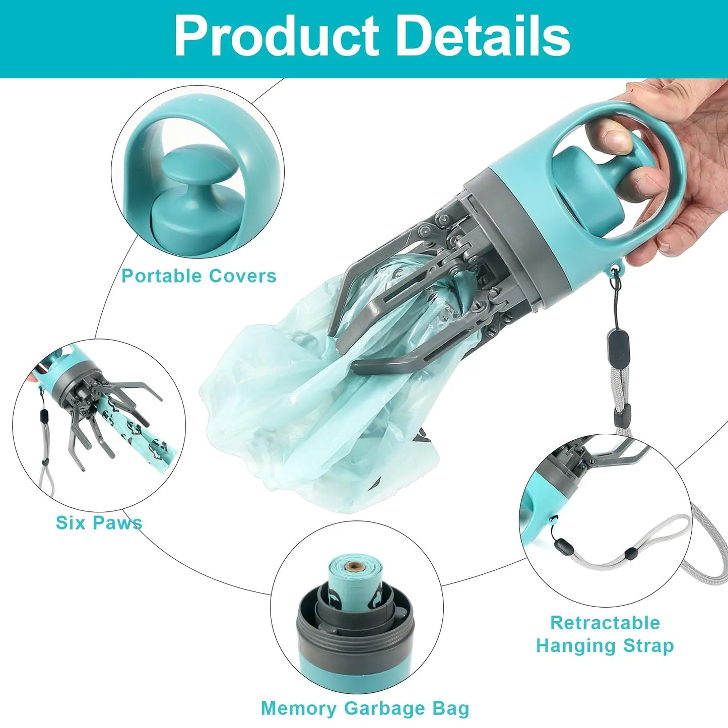 Lightweight Claw Poop Picker