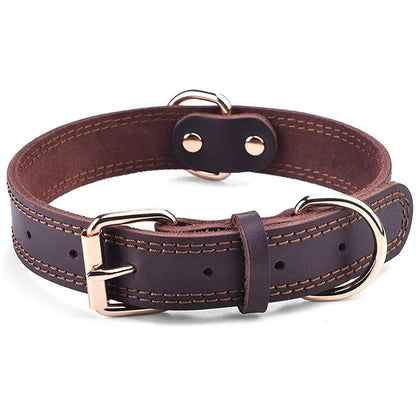 Genuine Vintage Leather Dog Collar