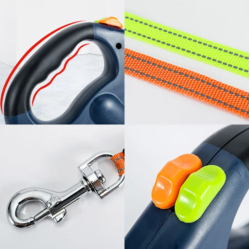 Double Head Automatic Dog Leash