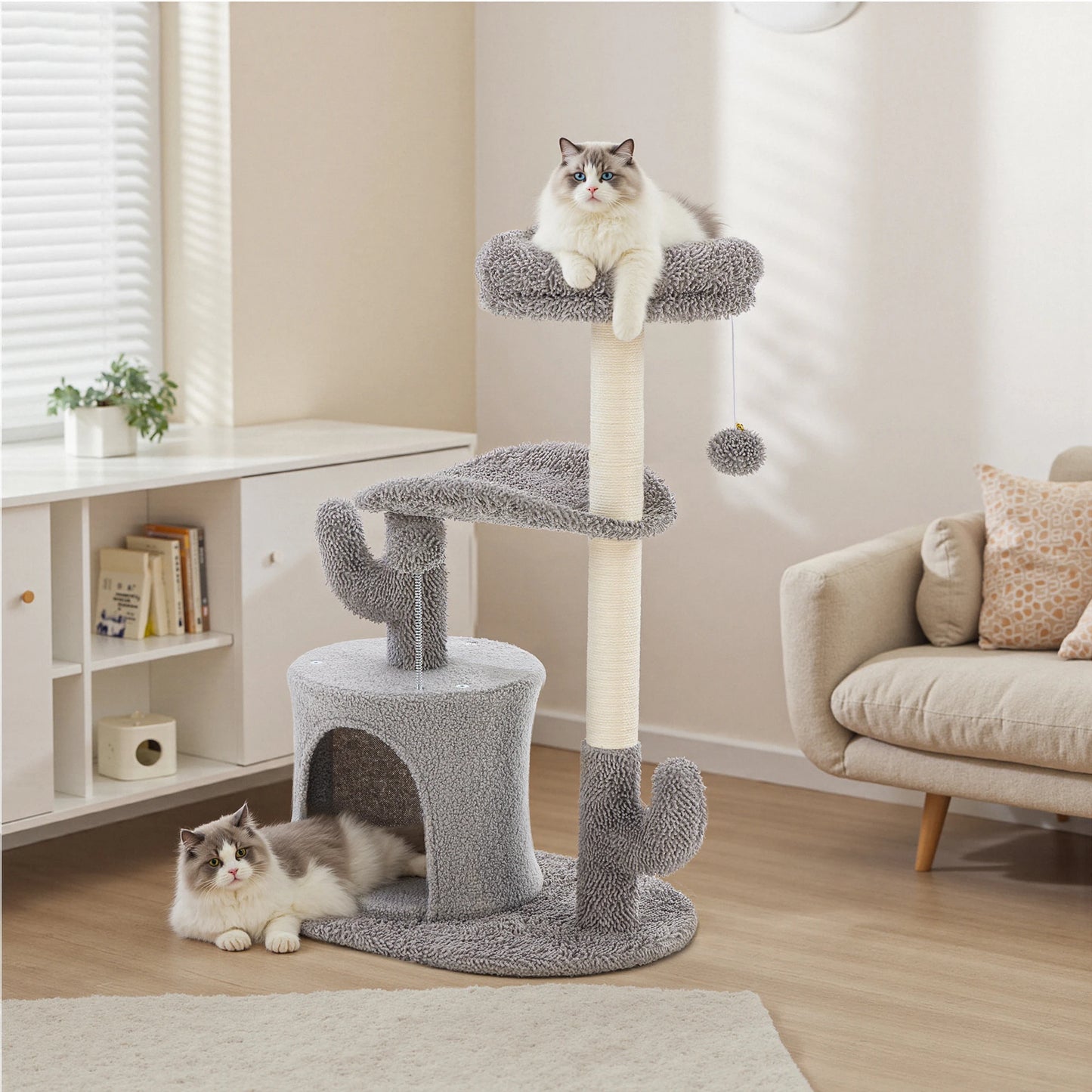 33IN Multi-Level Cat Tree Tower