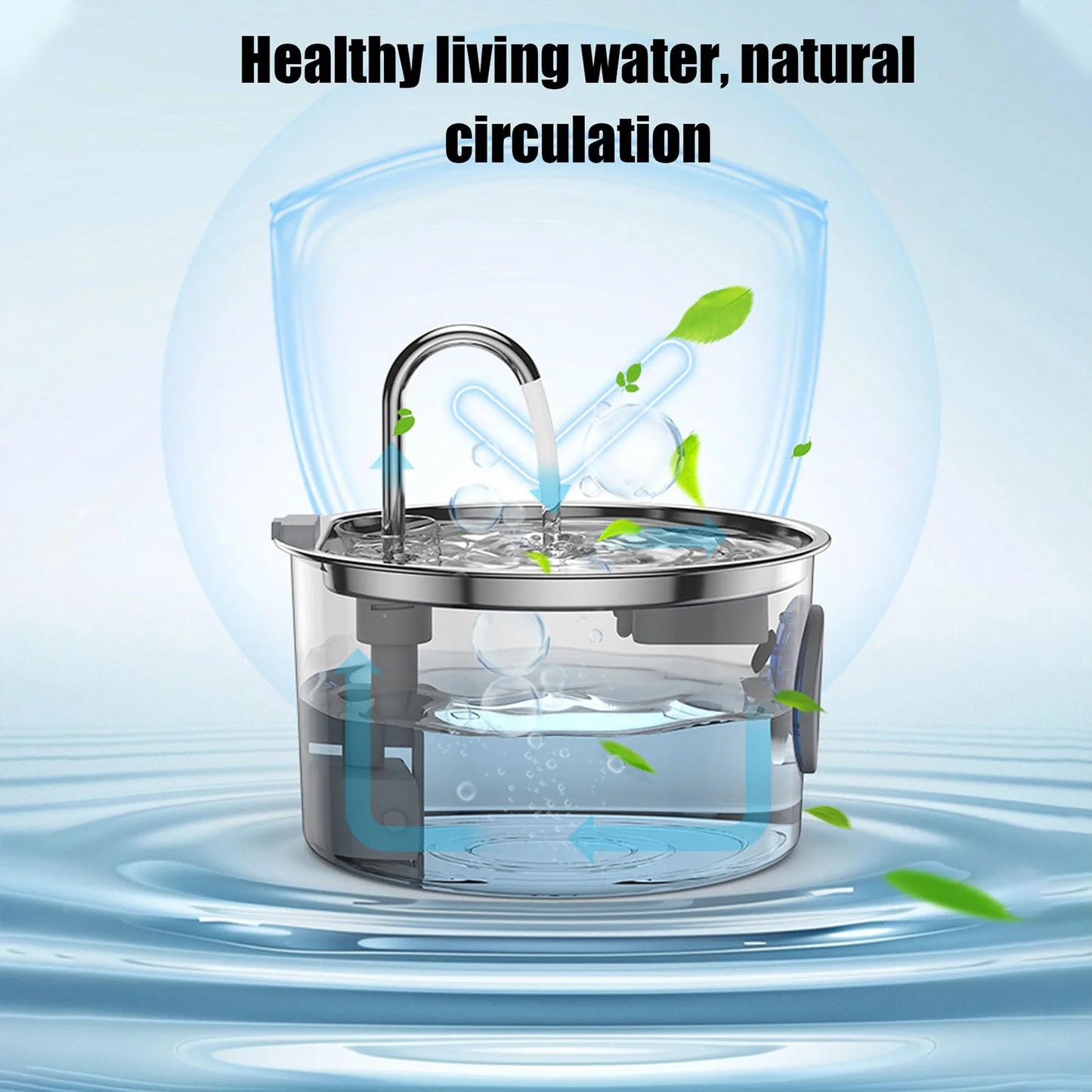 3.2L Pet Stainless Steel Water Fountain