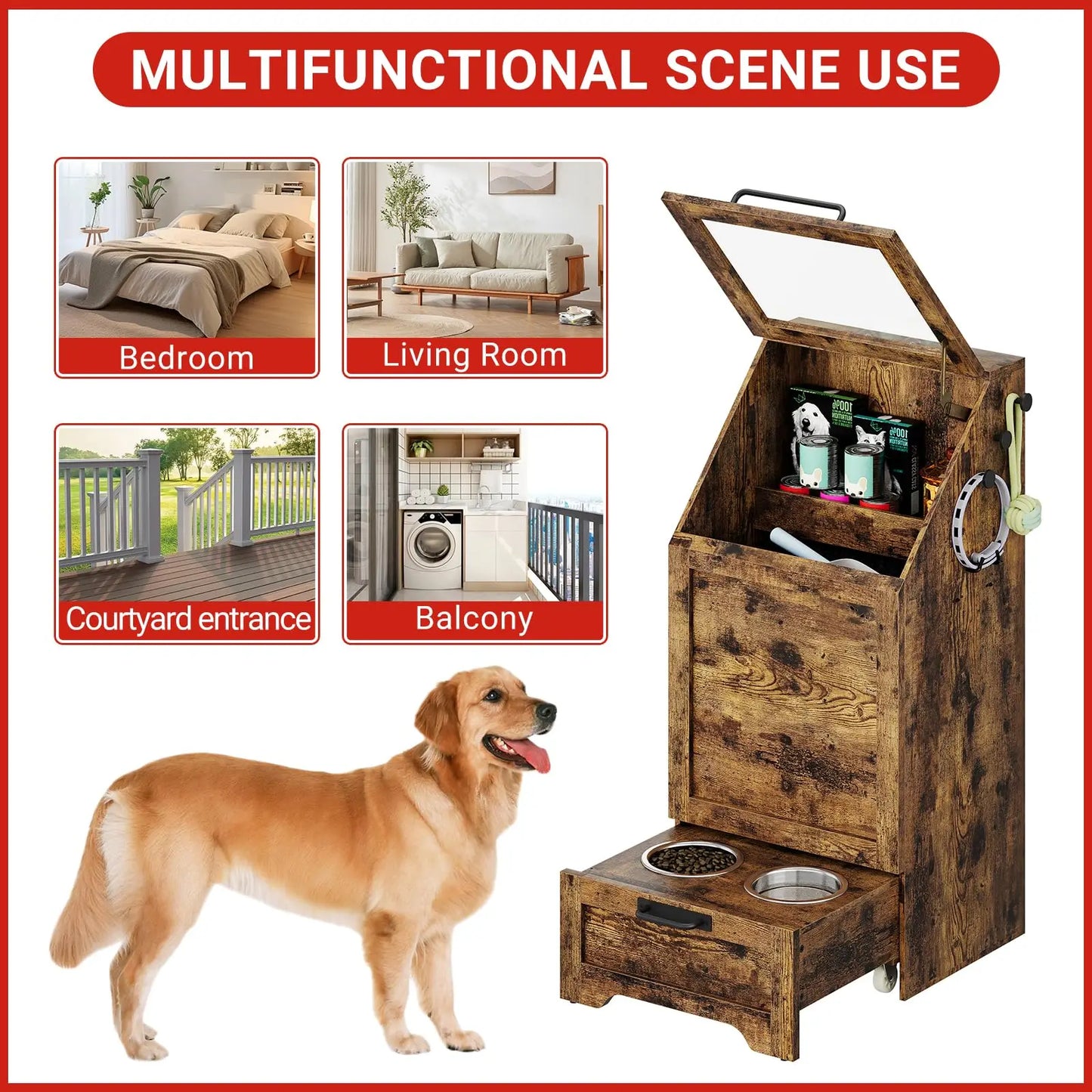 Pet Feeding Station & Organizer