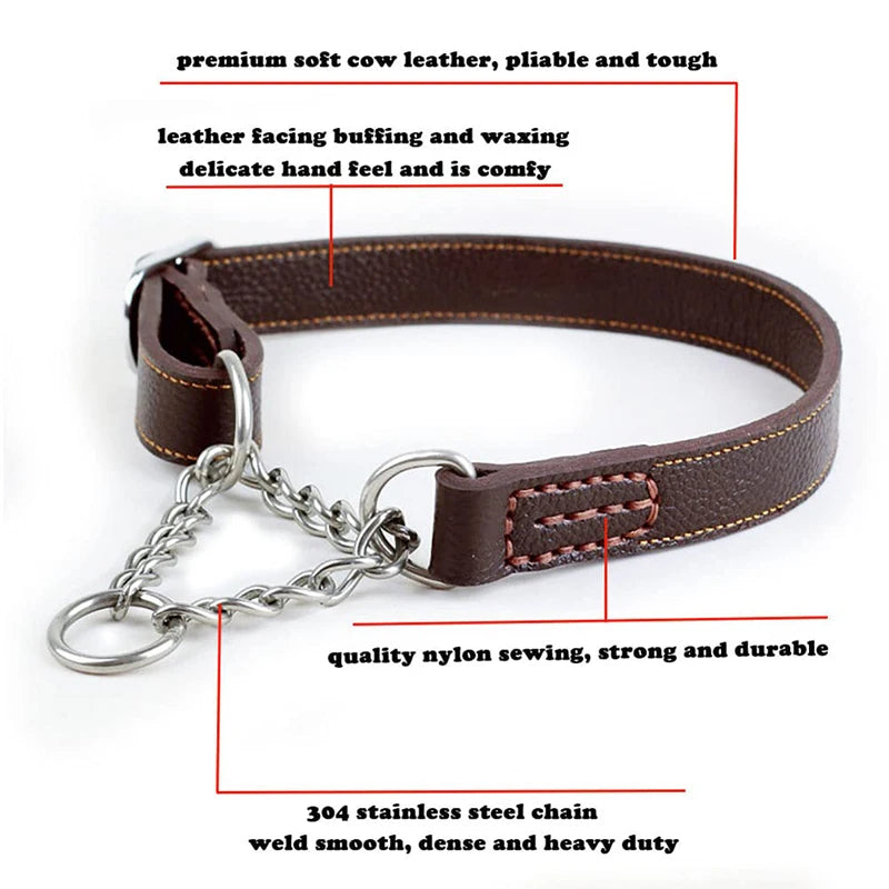 Martingale Leather No Pull Collar