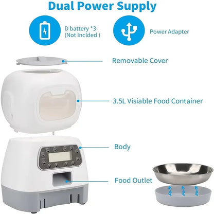 Automatic Wi-Fi Smart Pet Feeder