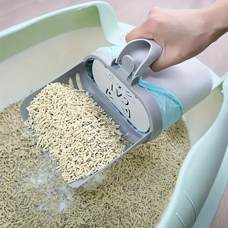 Cat Litter Scoop with Waste Bag Holder