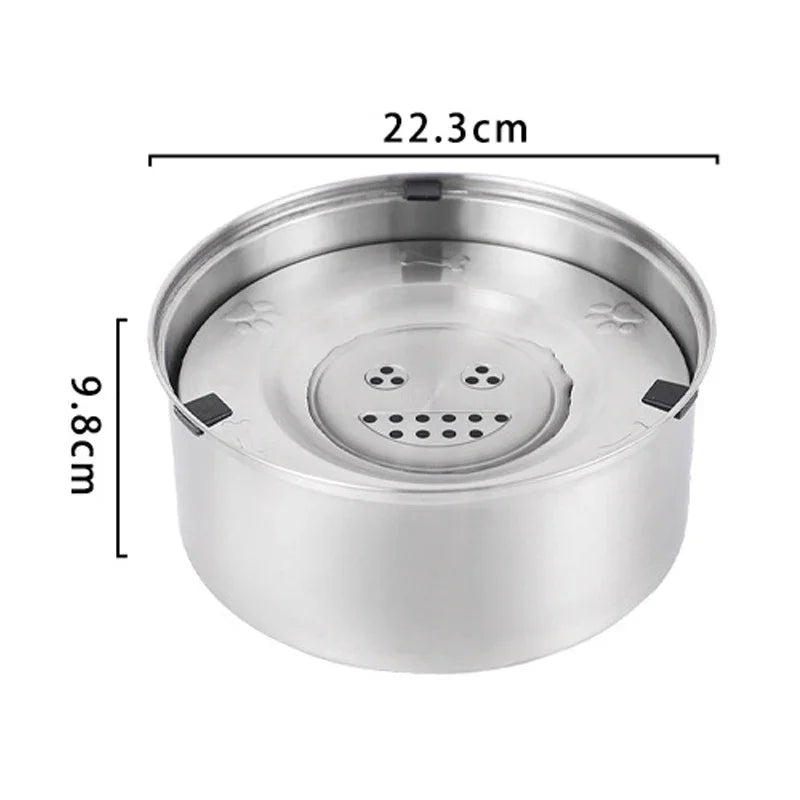 Stainless Steel Anti-Splash Dog Water Dispenser