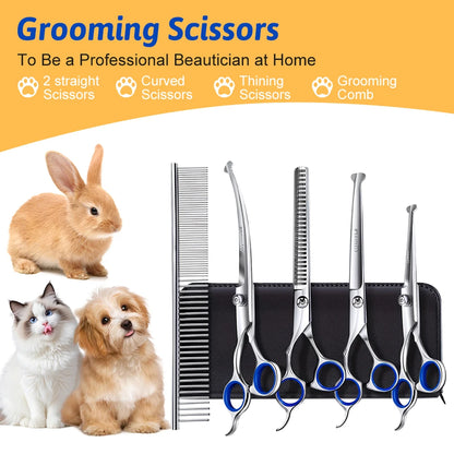 Professional 7 Inch Stainless Steel Pet Hair Shears