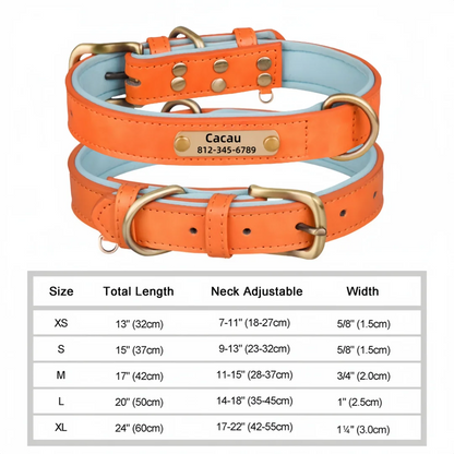 Personalized Leather Custom Dog Collar