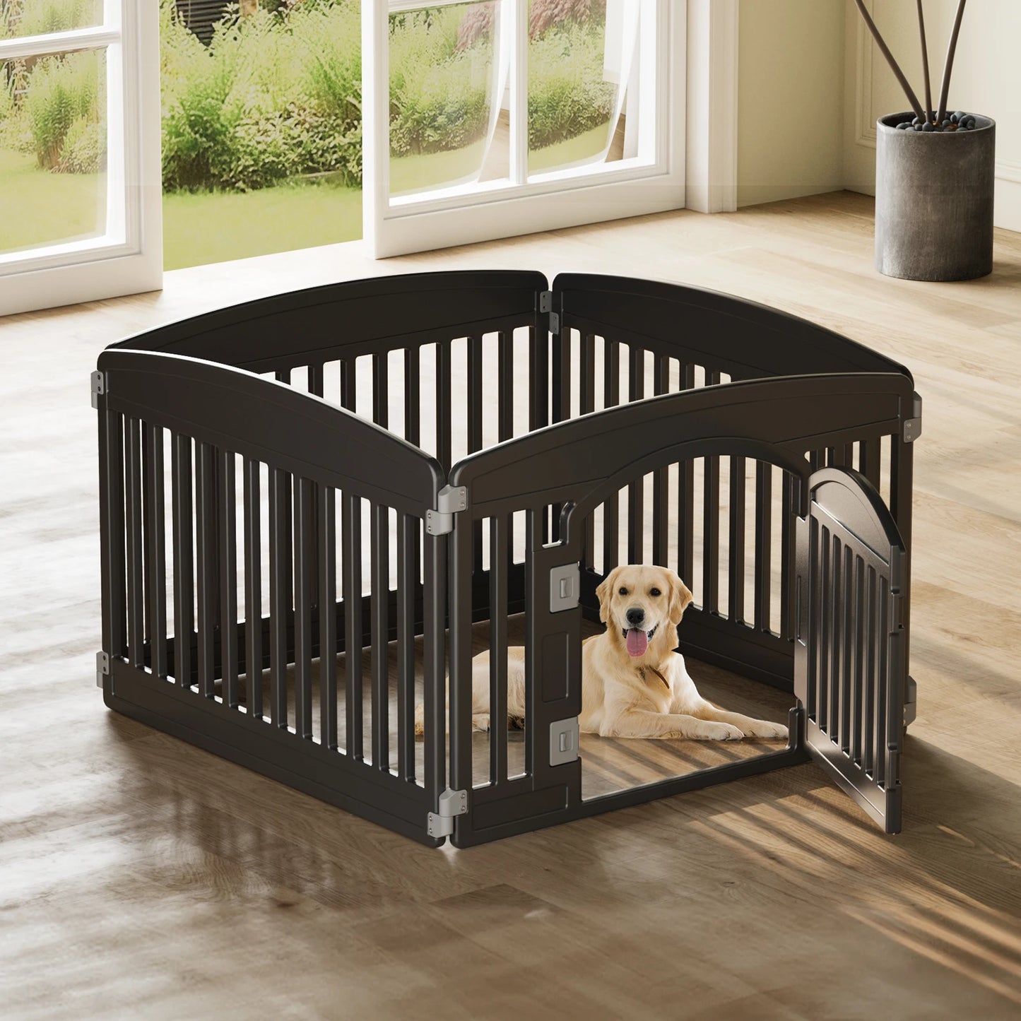 Plastic 6 Panel Dog Playpen