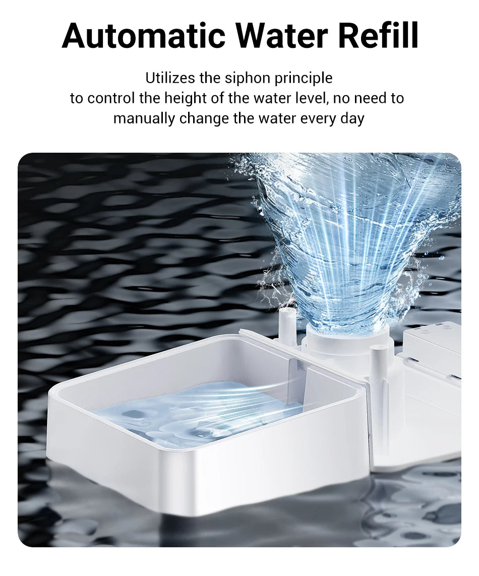 2 in 1 Automatic Pet Feeder Gravity Water Fountain