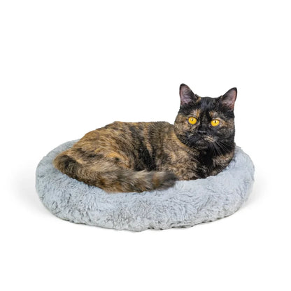 Faux Fur Self Warming Cat Bed