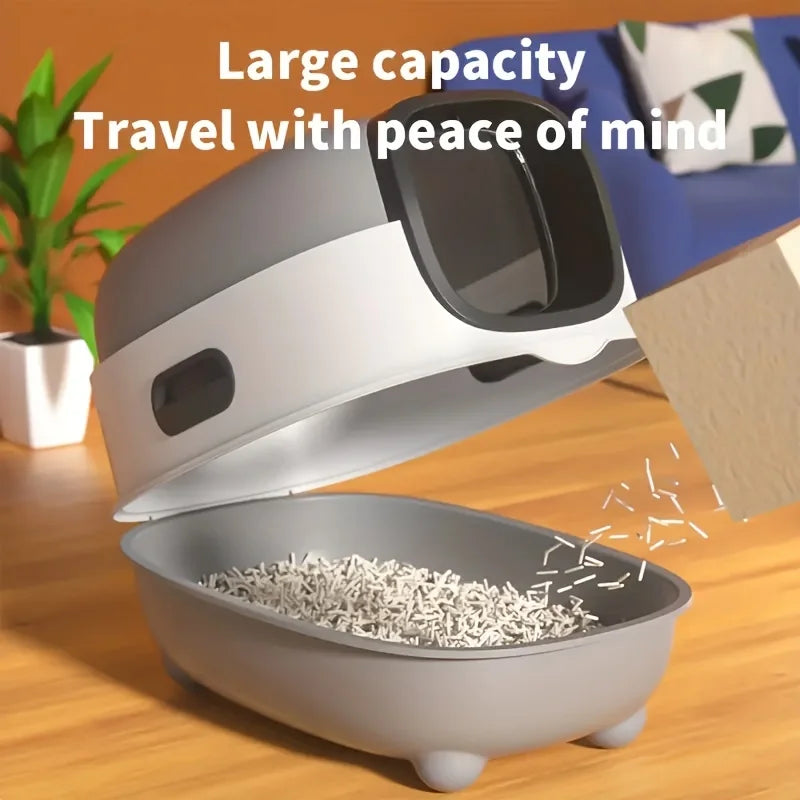 Spacious Litter Box with Top-Entry Design