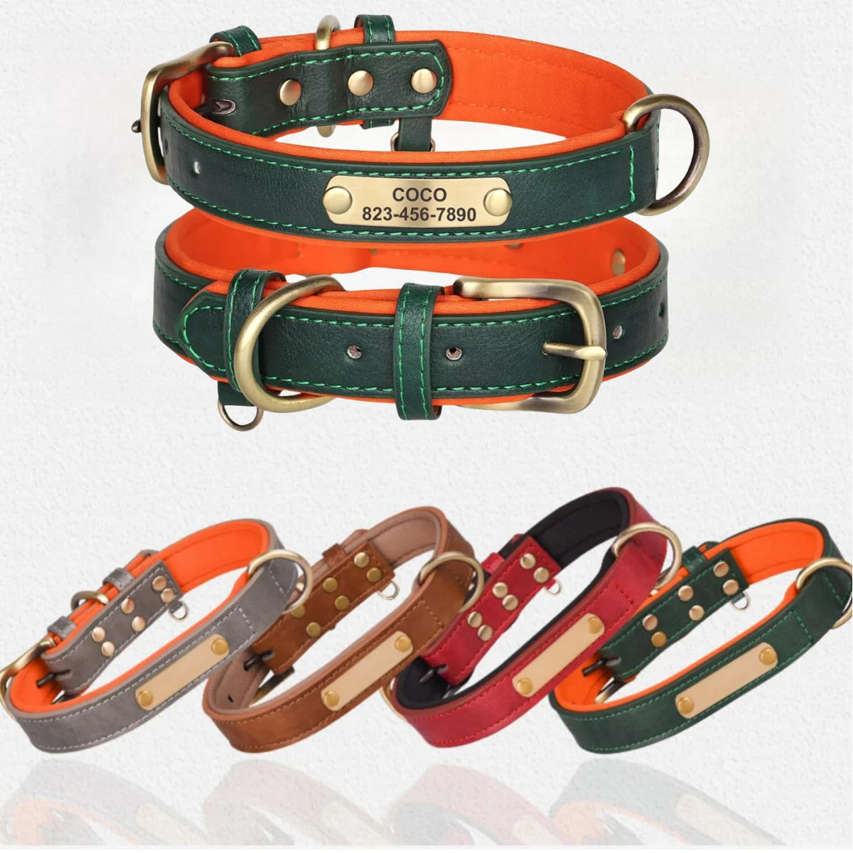 Personalized Leather Custom Dog Collar