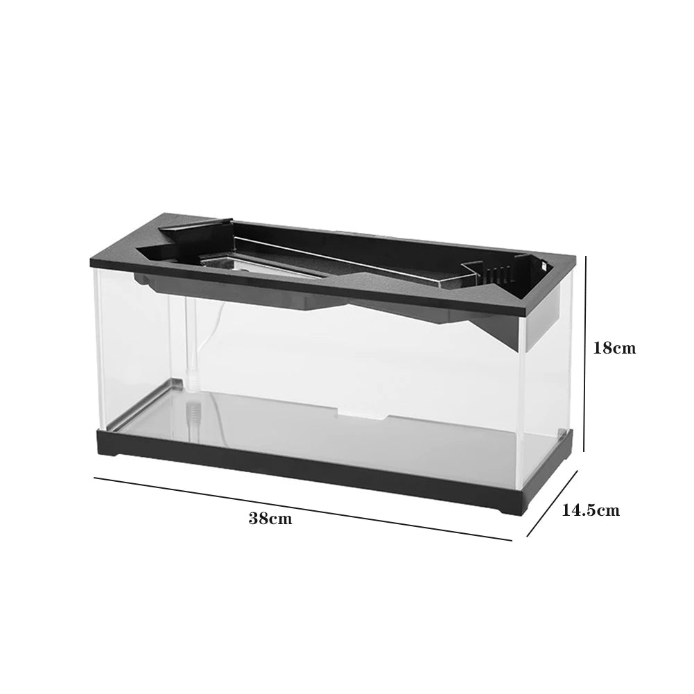 Desktop Fish Tank for Shrimp Small Fish Guppy