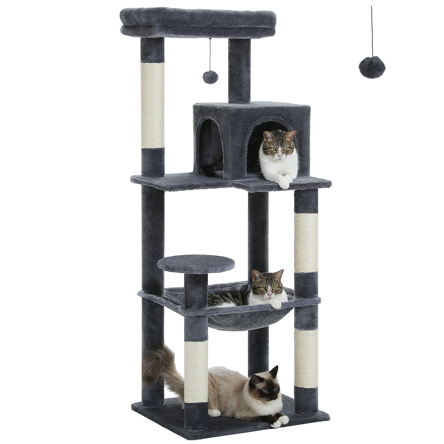 Plush Cat Tower for Indoor