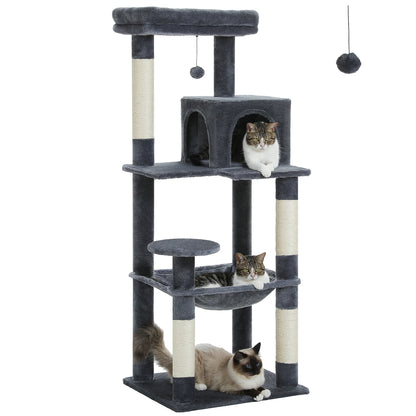 Plush Cat Tower for Indoor