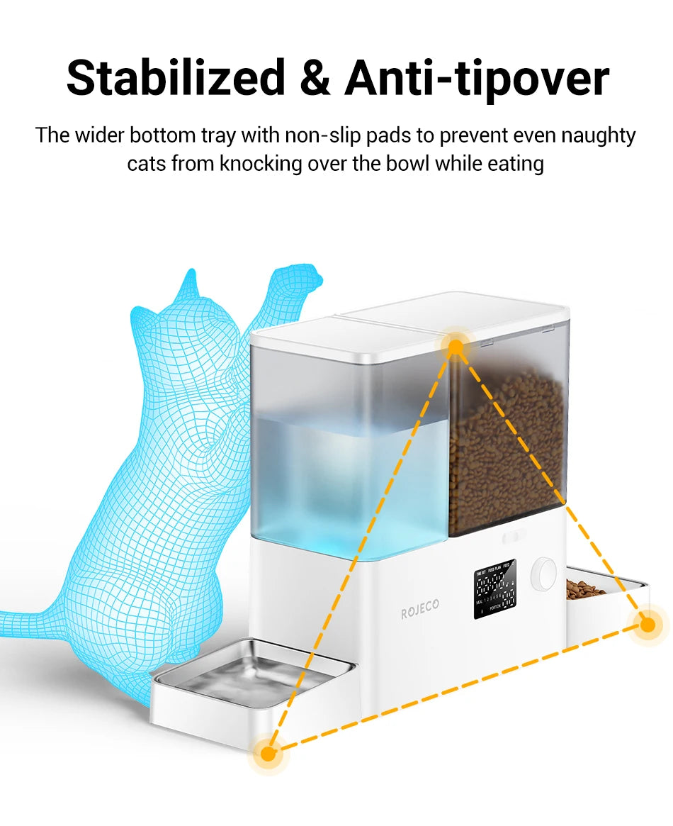 2 in 1 Automatic Pet Feeder Gravity Water Fountain