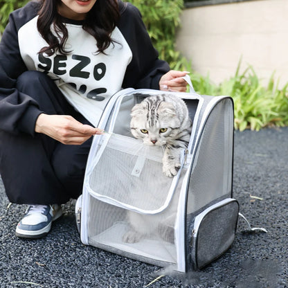 Outdoor Travel Backpack for Cats and Small Dogs