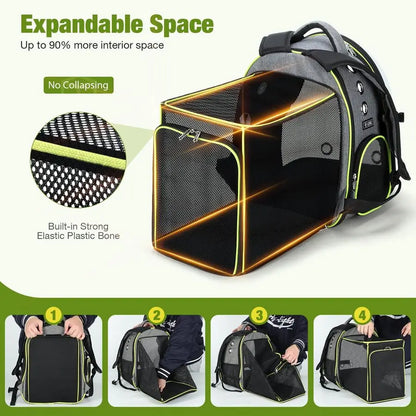 Expandable Large Space Cat Backpack