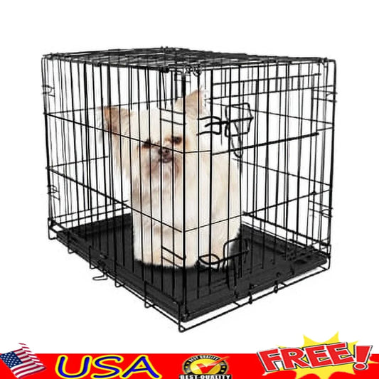 Folding Dog Crate Portable Kennel for Small Dogs