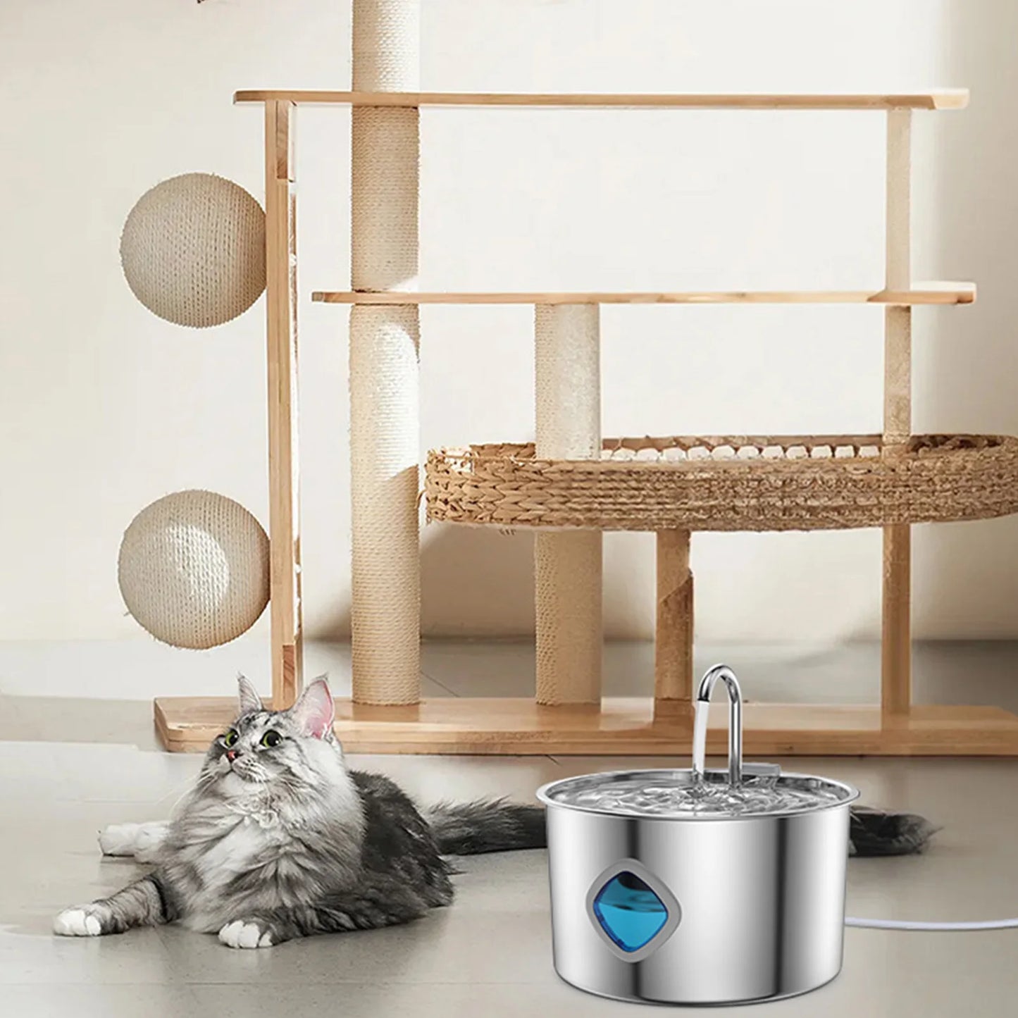 3.2L Pet Stainless Steel Water Fountain