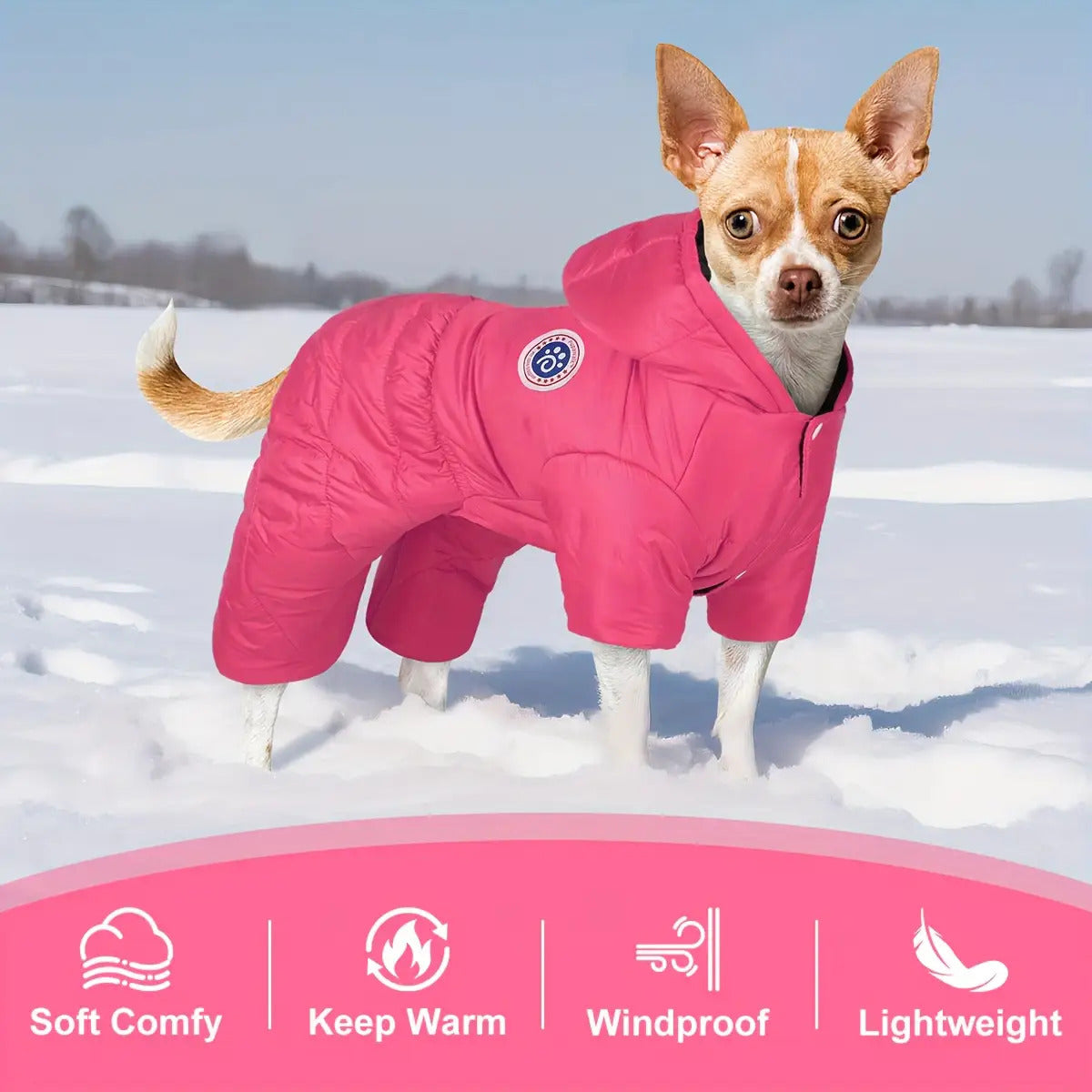 Lightweight Warm Pet Suit for Small & Medium Dogs