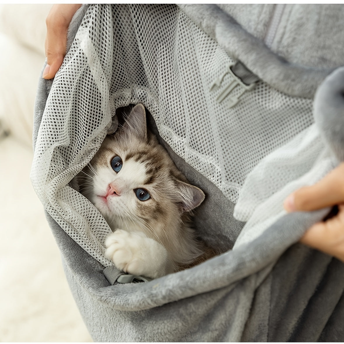Cozy Cat Carrier Apron for Bonding & Daily Wear